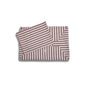 Cover Divanetto Cotone Righe Larghe Bordeaux