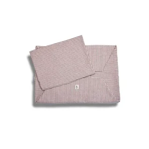 Cover Divanetto Cotone Righe Strette Bordeaux