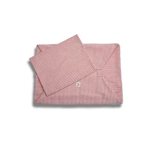 Cover Divanetto Cotone Righe Strette Rosso