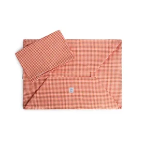 Cover Divanetto Cotone Vichy Arancio