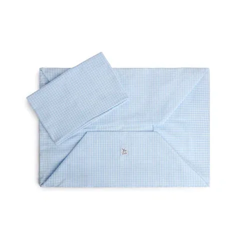 Cover Divanetto Cotone Vichy Azzurro