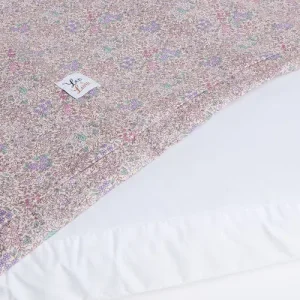 Cover Materassino Cotone Liberty Rosa Peonia