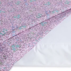Cover Materassino Cotone Liberty Violetta Fiorita
