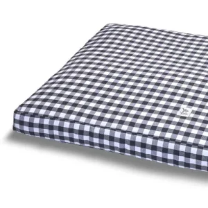 Cover Materassino Cotone Quadretto Grigio