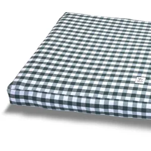 Cover Materassino Cotone Quadretto Verde