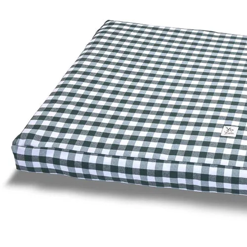 Cover Materassino Cotone Quadretto Verde