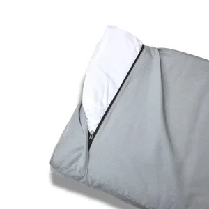 Cover Materassino Sfoderabile Cotone Unito Siena Grigio Chiaro