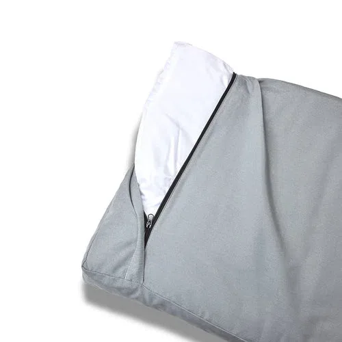 Cover Materassino Sfoderabile Cotone Unito Siena Grigio Chiaro
