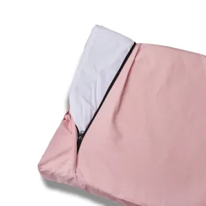 Cover Materassino Sfoderabile Cotone Unito Siena Rosa Tenue