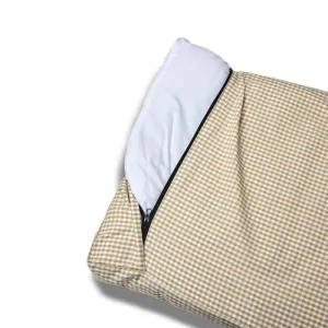 Cover Materassino Sfoderabile Vichy Beige