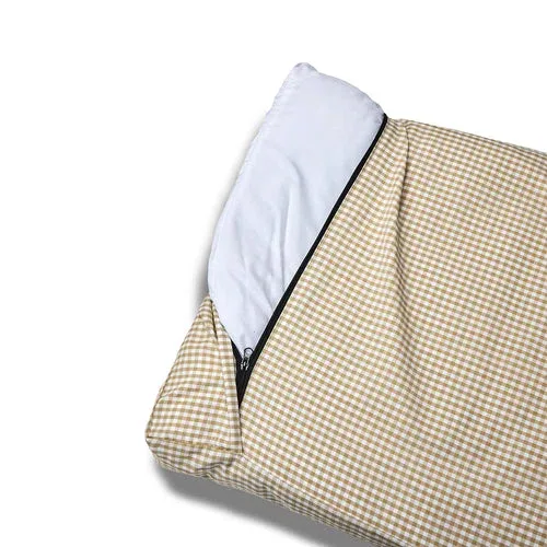 Cover Materassino Sfoderabile Vichy Beige