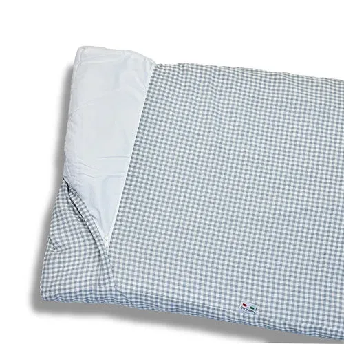Cover Materassino Sfoderabile Vichy Grigio Chiaro
