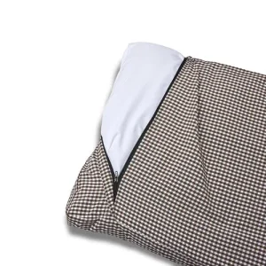 Cover Materassino Sfoderabile Vichy Marrone