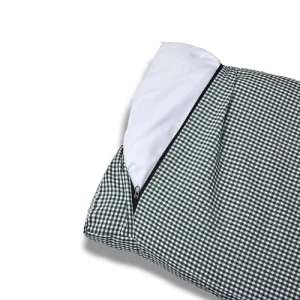 Cover Materassino Sfoderabile Vichy Verde Scuro