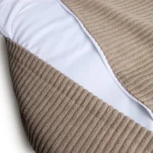 Cover Materassino Velluto a Coste Beige