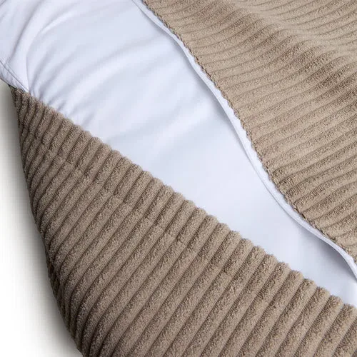 Cover Materassino Velluto a Coste Beige