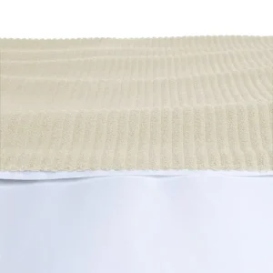 Cover Materassino Velluto a Coste Panna
