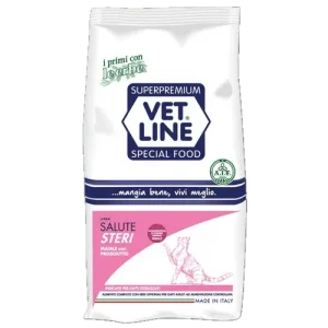 Crocchette per Gatti Sterilizzati Vet line Salute Gusto Maiale Con Prosciutto