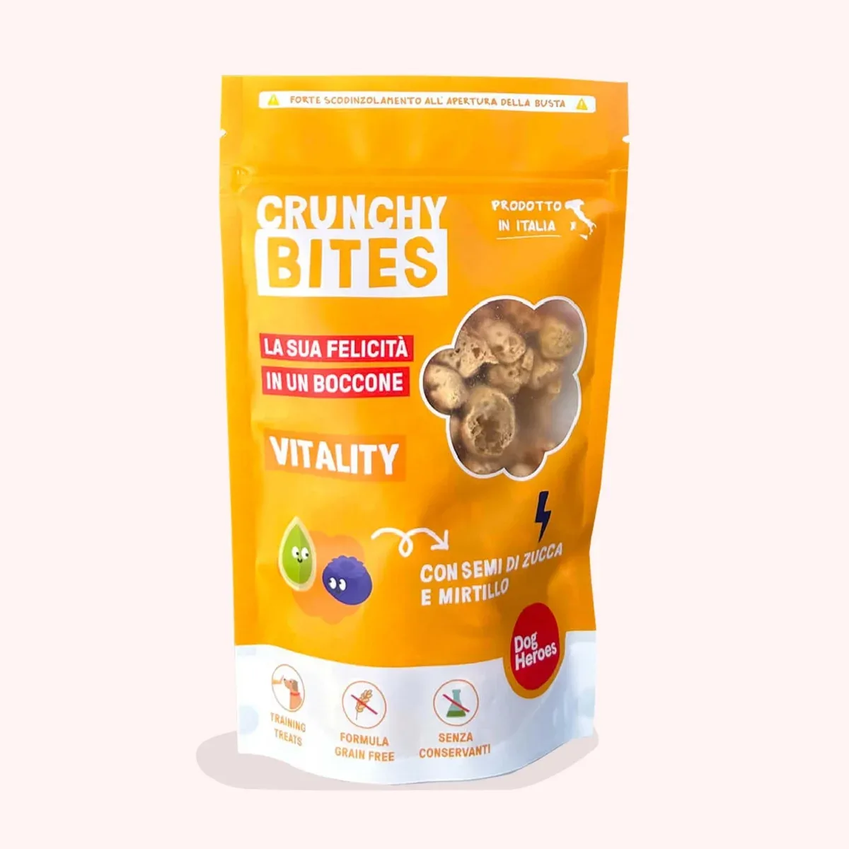 Crunchy Bites – VITALITY con Semi di zucca e Mirtillo