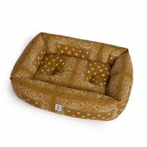 Cuccia Divanetto Cani Bandana Beige | Made in Italy