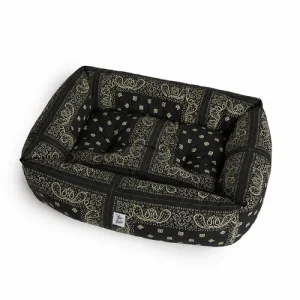 Cuccia Divanetto Cani Bandana Grigio Scuro | Made in Italy