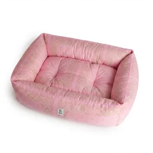 Cuccia Divanetto Cani Bandana Rosa | Made in Italy