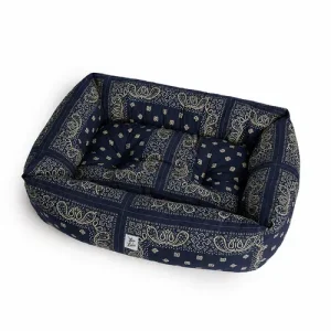 Cuccia Divanetto Per Cani Bandana Navy | Made in Italy
