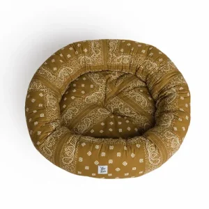 Cuccia Tonda Cotone Premium Bandana Beige