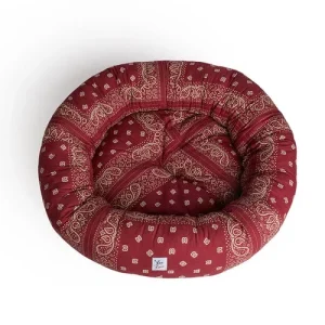 Cuccia Tonda Cotone Premium Bandana Bordeaux