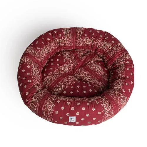 Cuccia Tonda Cotone Premium Bandana Bordeaux
