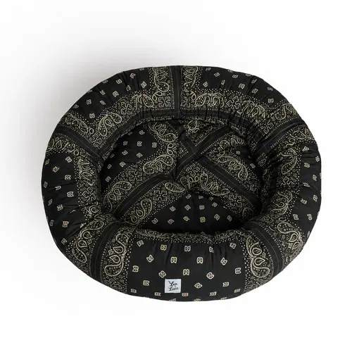Cuccia Tonda Cotone Premium Bandana Grigio Scuro