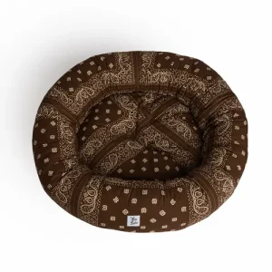 Cuccia Tonda Cotone Premium Bandana Marrone