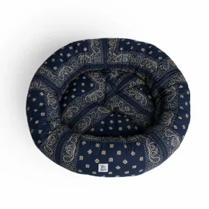 Cuccia Tonda Cotone Premium Bandana Navy