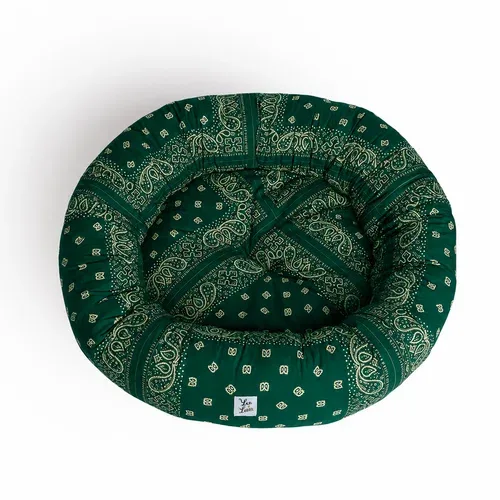 Cuccia Tonda Cotone Premium Bandana Verde