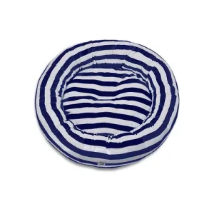 Cuccia Tonda Cotone Premium Righe Larghe Navy