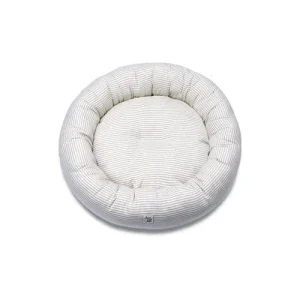 Cuccia Tonda Cotone Righe Beige