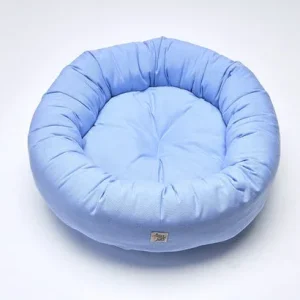 Cuccia Tonda Cotone Siena Azzurro