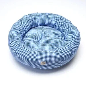 Cuccia Tonda Cotone Vichy Bluette