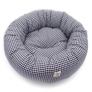 Cuccia Tonda Cotone Vichy Navy