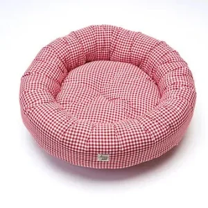 Cuccia Tonda Cotone Vichy Rosso