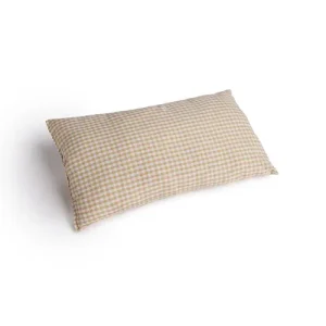 Cuscino Arredo Cotone Vichy Beige