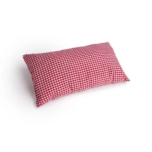 Cuscino Arredo Cotone Vichy Rosso