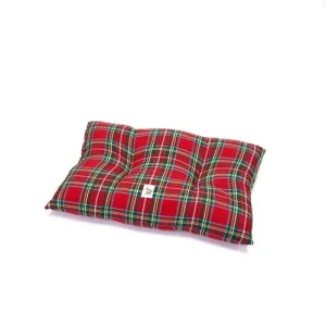 Cuscino Rettangolare Scozzese Rosso