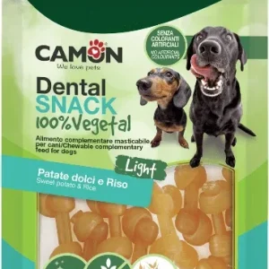 Dental snack osso annodato di patata dolce e riso 100gr