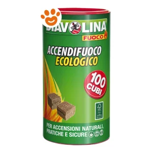 Diavolina Fuoco ACCENDI-FUOCO Ecologico in Cubi