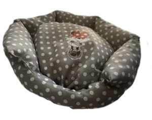 DISNEY Cuccia Minnie Grigia a Pois
