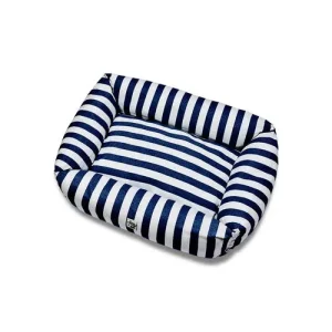 Divanetto Cotone Premium Righe Larghe Navy