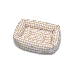 Divanetto Cotone Quadretto Beige
