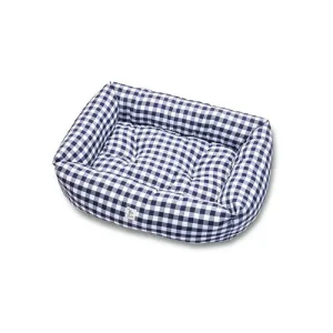Divanetto Cotone Quadretto Navy