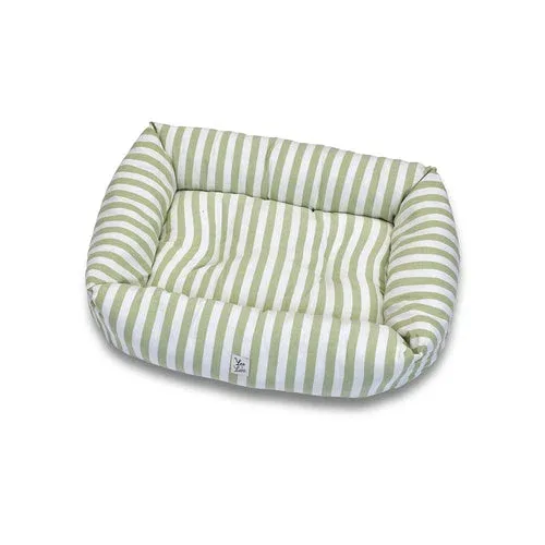 Divanetto Cotone Righe Larghe Pistacchio